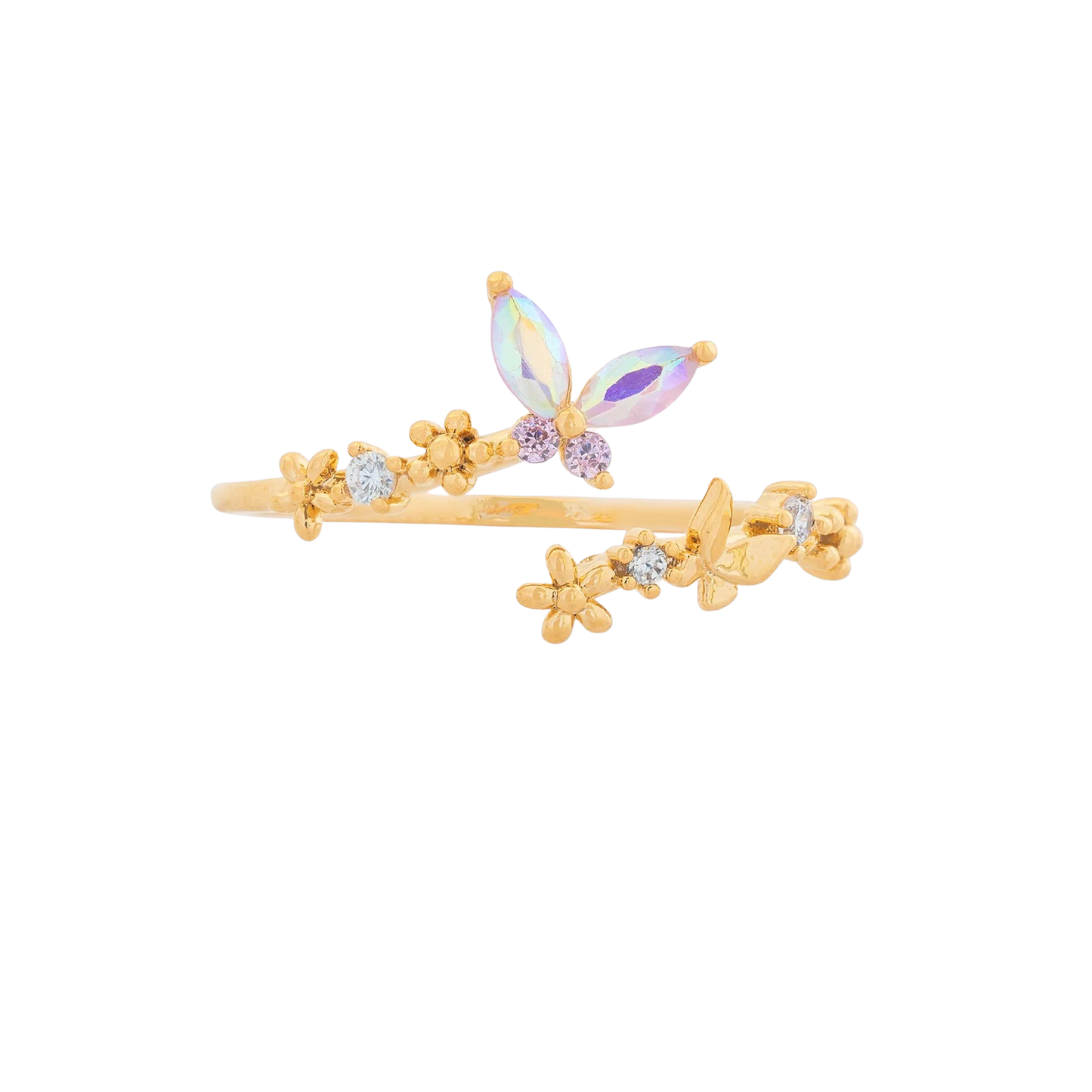 Gradient Butterfly Ring