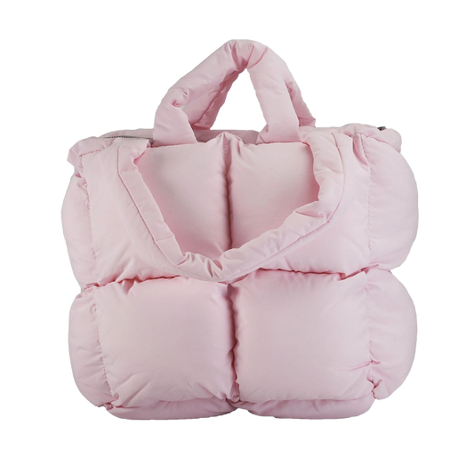 Pink Pilates Puffer Tote Bag