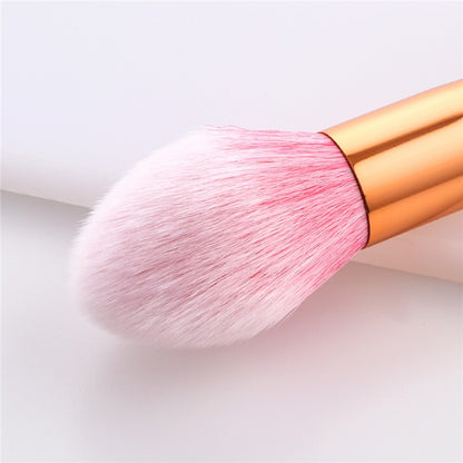 10-Piece Pink Makeup Brush Set
