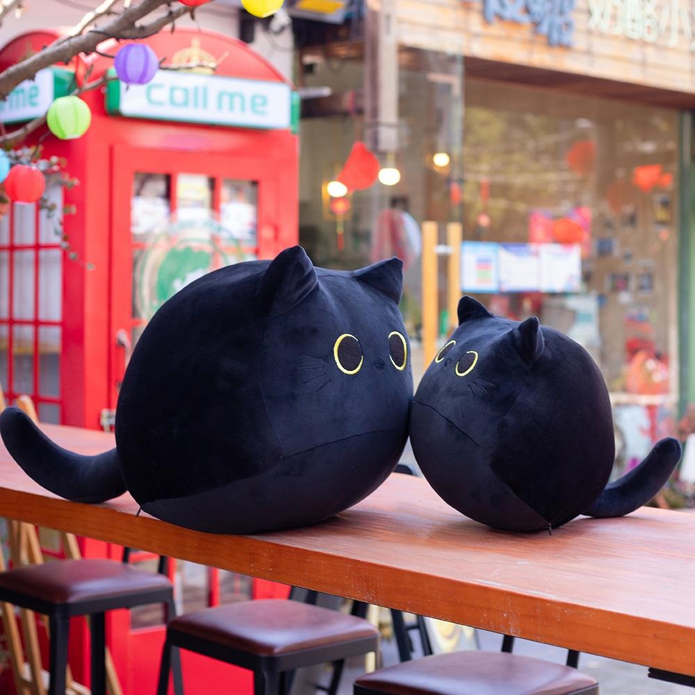 Black Cat Cushion Plush Toy