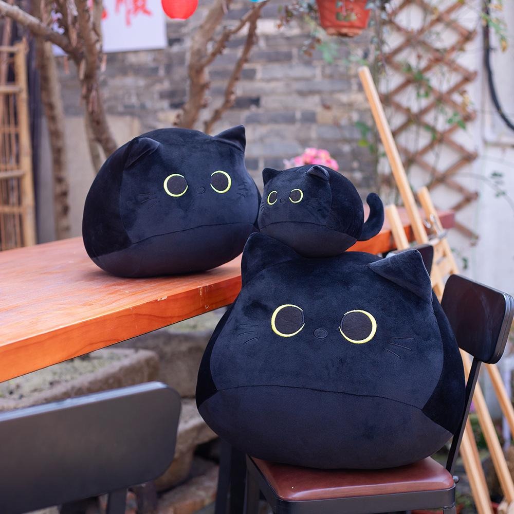 Black Cat Cushion Plush Toy