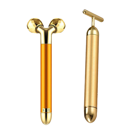 Cassie's Gold Facial Roller and Beauty Bar