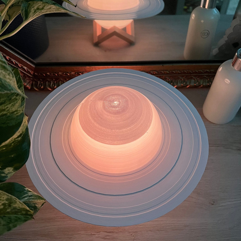 9" Rings of Saturn Lamp